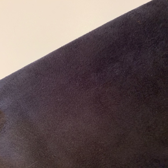 Ann Taylor Loft 00P Blue Suede Mini Skirt - Picture 3 of 4